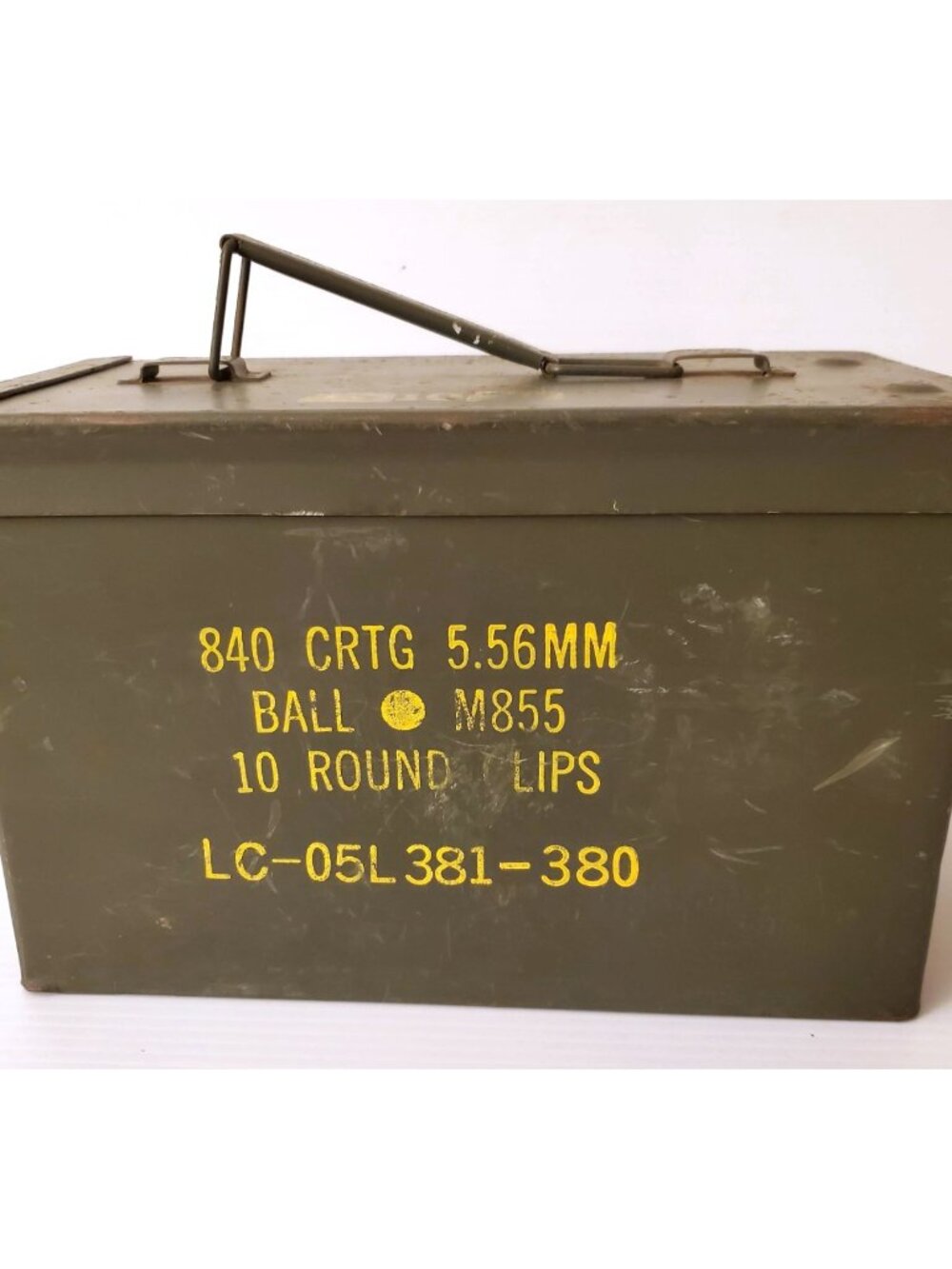VINTAGE US MILITARY AMMUNITION BOX AMMO CAN